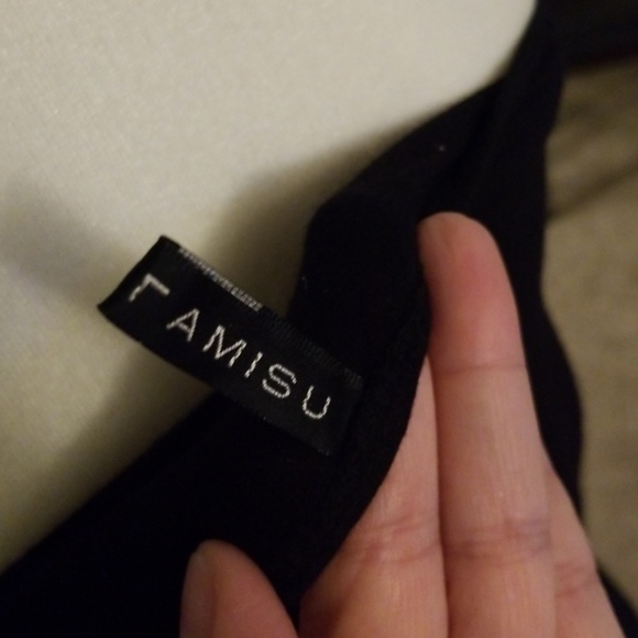 STRAPLESS  BLACK BLOUSE - Picture 5 of 5